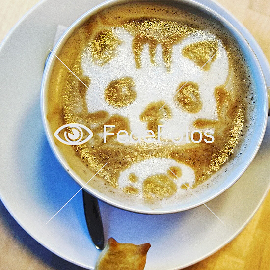 Kaffekop på cafe