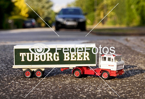 Lastbil med øl