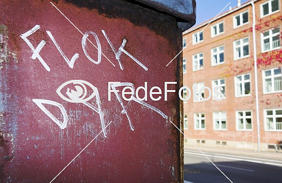 "Flokdyr" - grafitti