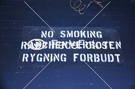 Skilt: Rygning forbudt
