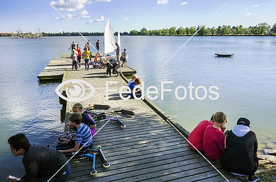 Mennesker ved Damhussøen