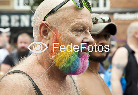 Regnbuefarvet skæg