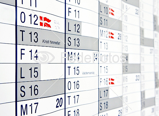 Kalender med fødselsdage