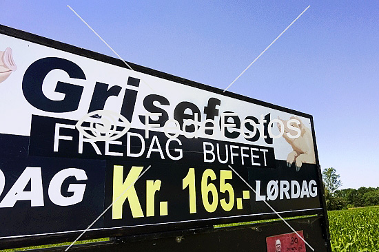 Skilt: Grisefest