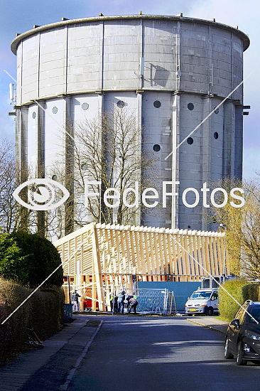 Spejderhus og vandtårn